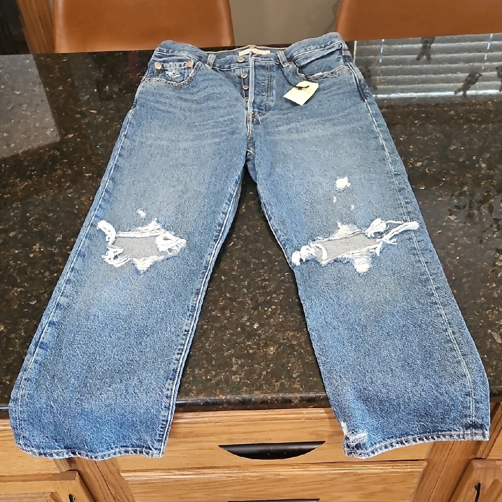 Womens Levis Ribcage Straight Ankle